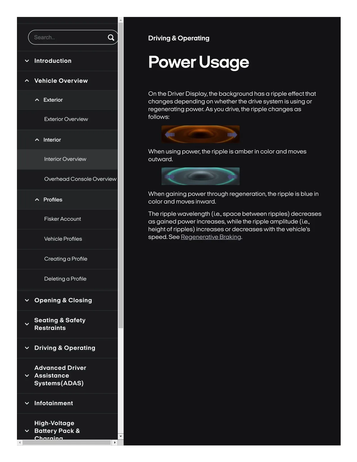 Fisker Ocean manual PDF page 15