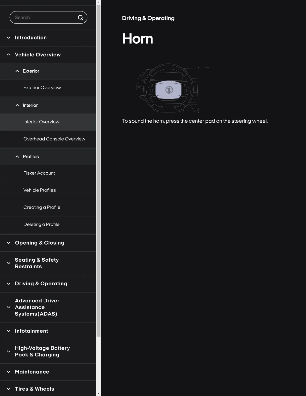Fisker Ocean manual PDF page 31
