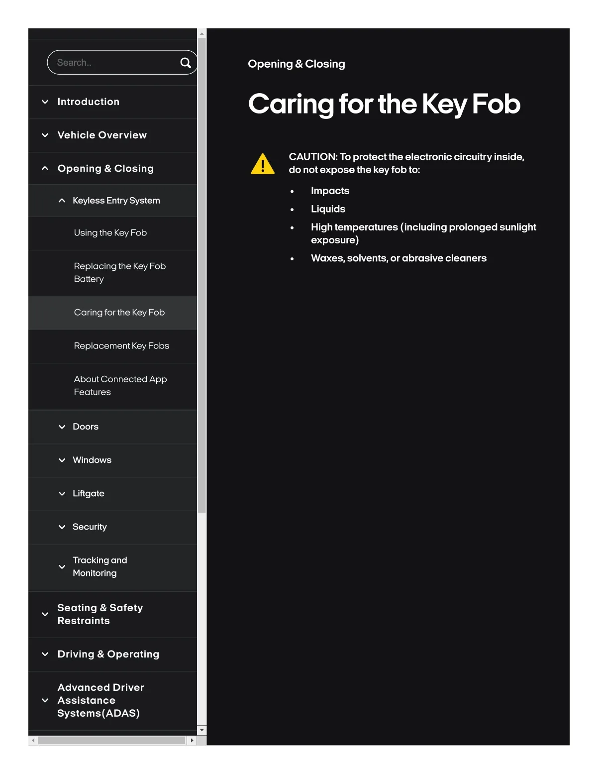 Fisker Ocean manual PDF page 71