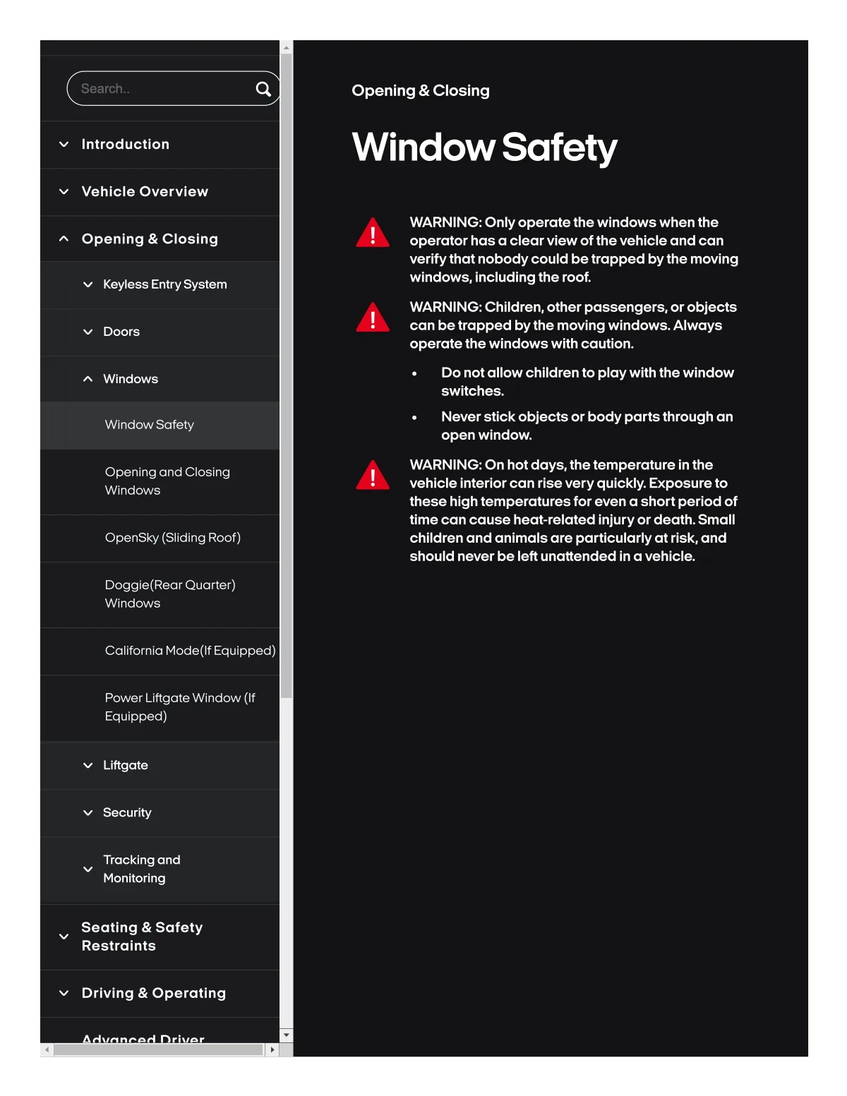 Fisker Ocean manual PDF page 83