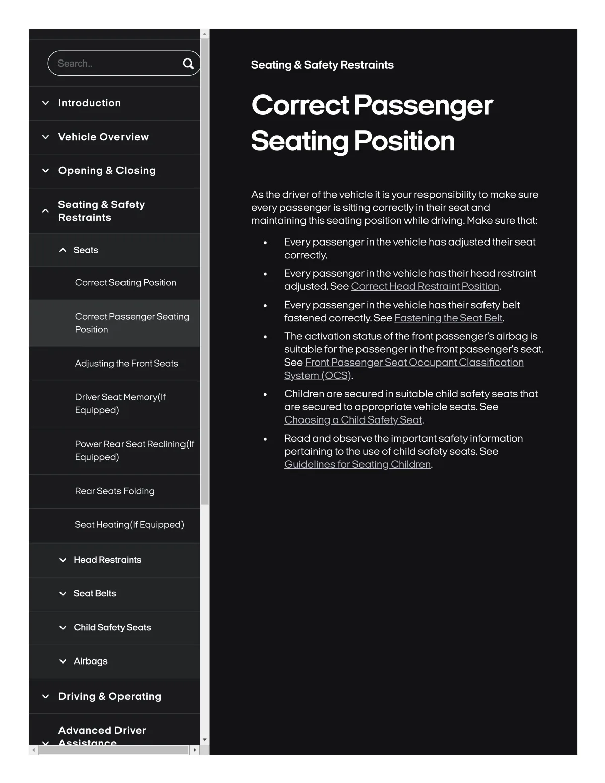 Fisker Ocean manual PDF page 99