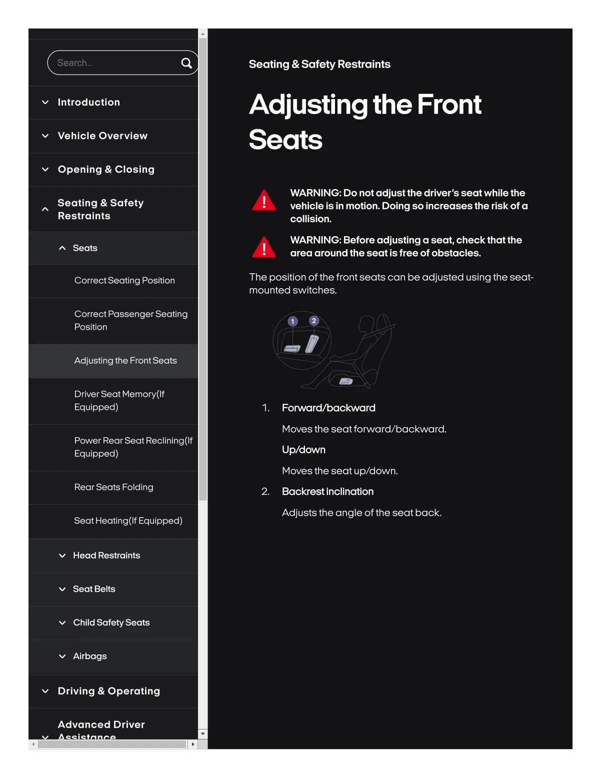 Fisker Ocean manual PDF page 103