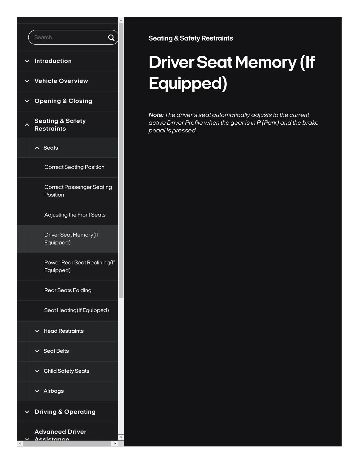 Fisker Ocean manual PDF page 104