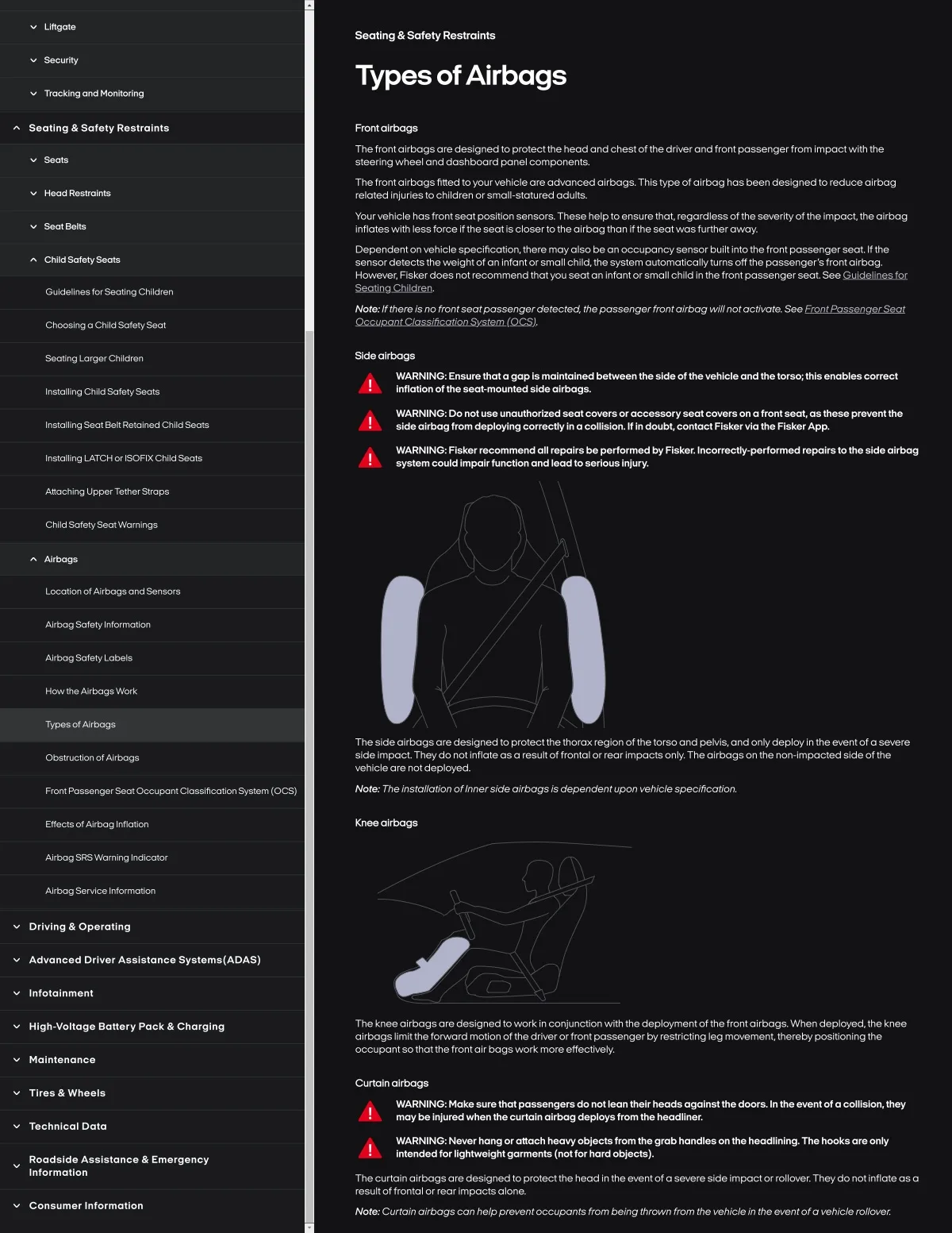 Fisker Ocean manual PDF page 132