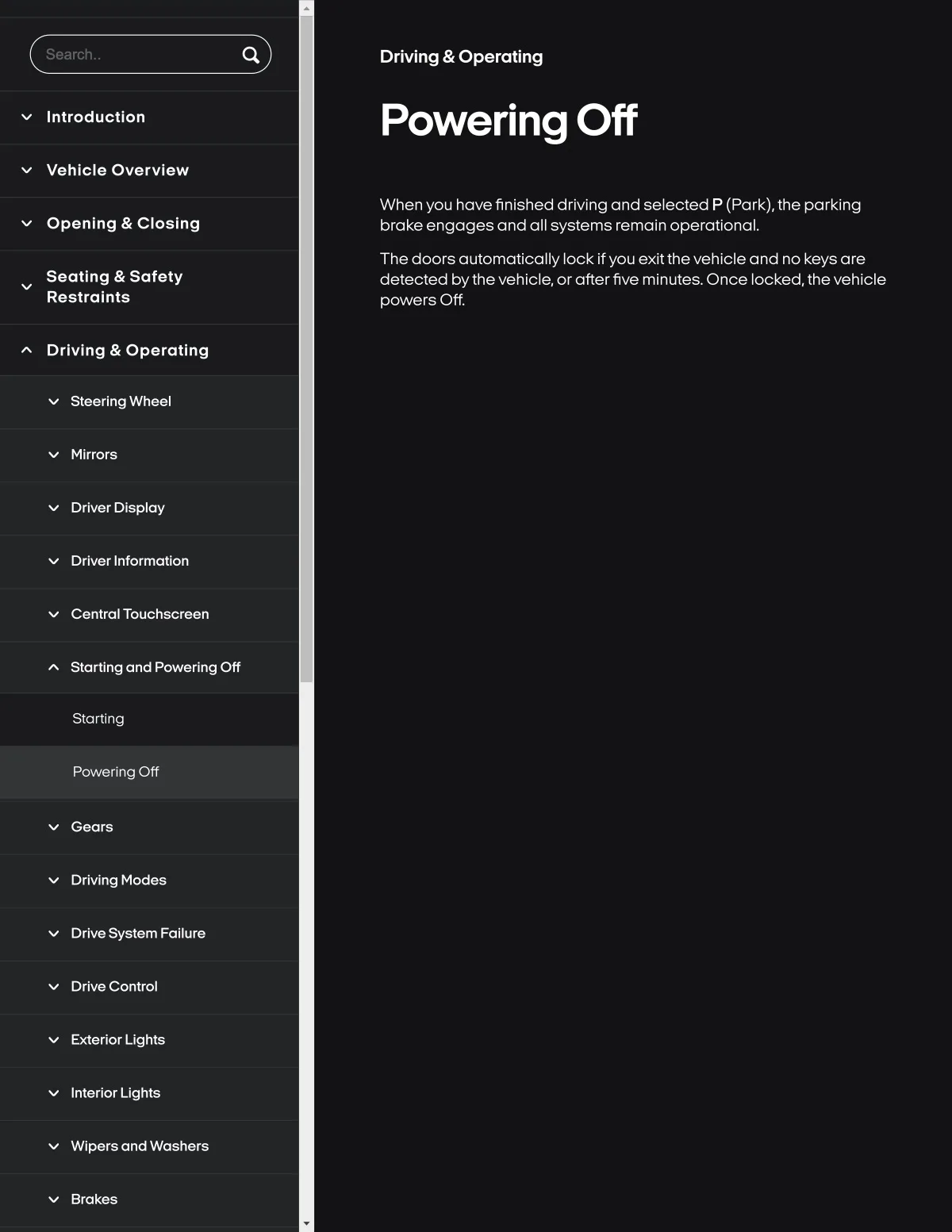 Fisker Ocean manual PDF page 158