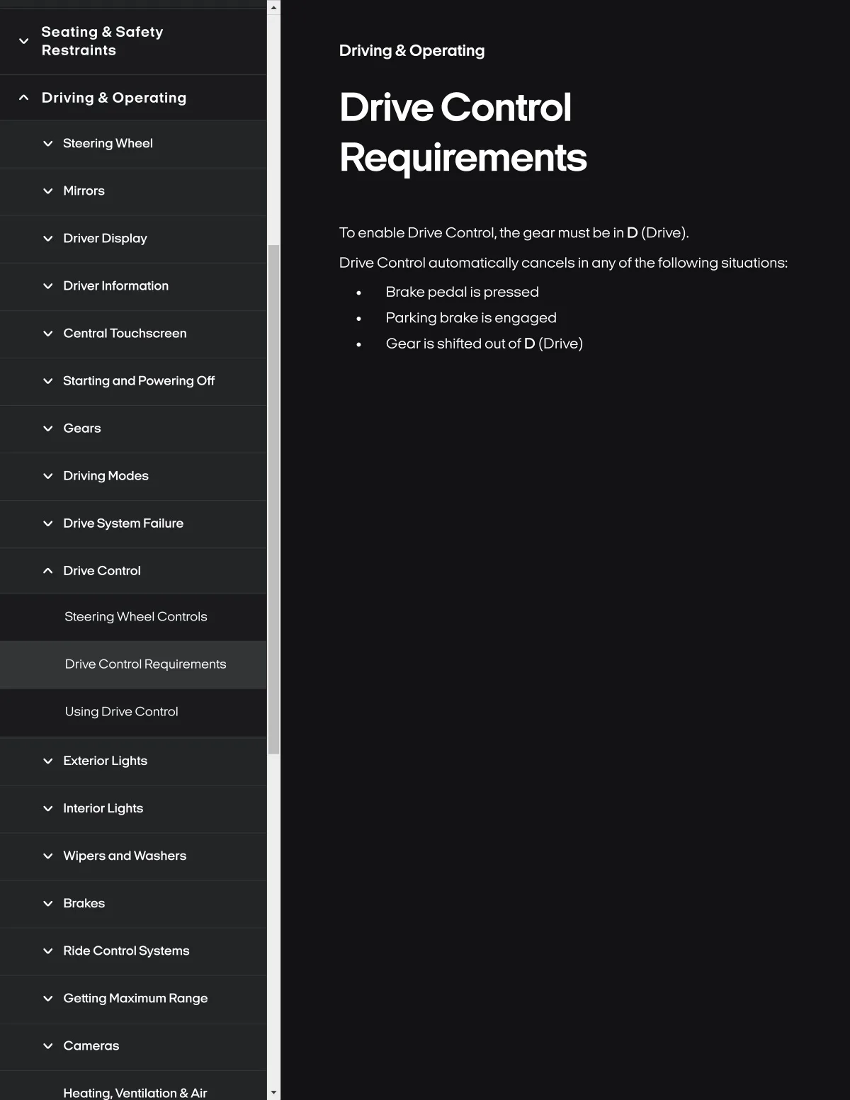 Fisker Ocean manual PDF page 163