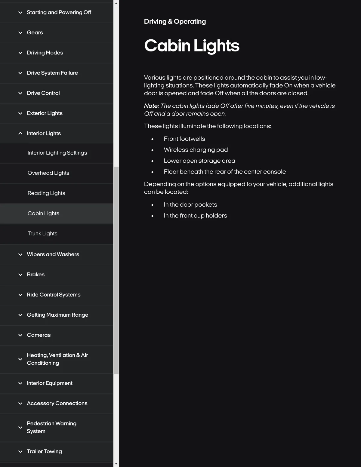 Fisker Ocean manual PDF page 176