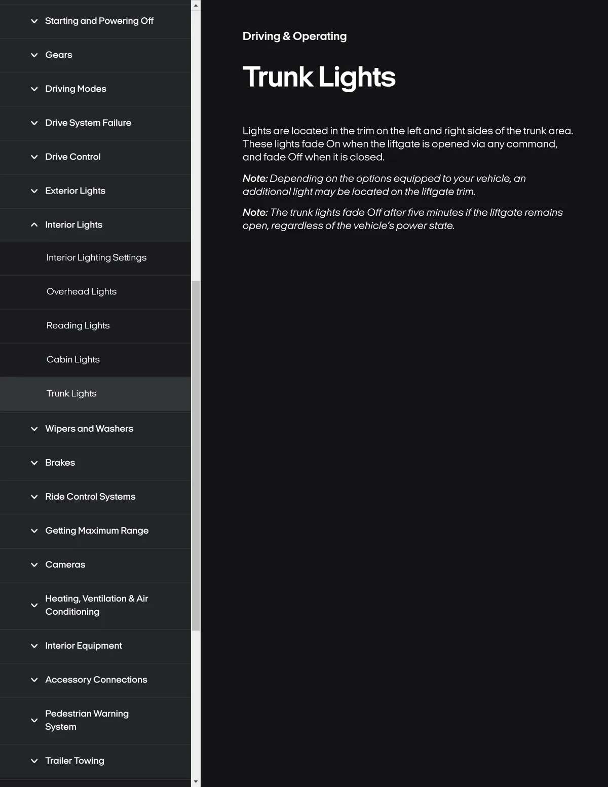 Fisker Ocean manual PDF page 177