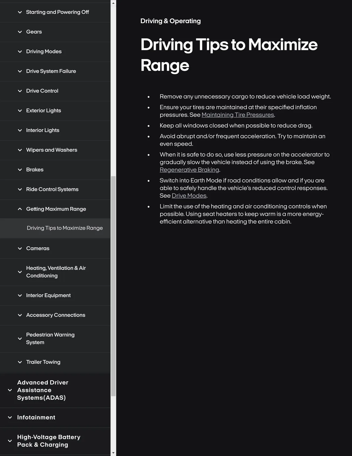 Fisker Ocean manual PDF page 186