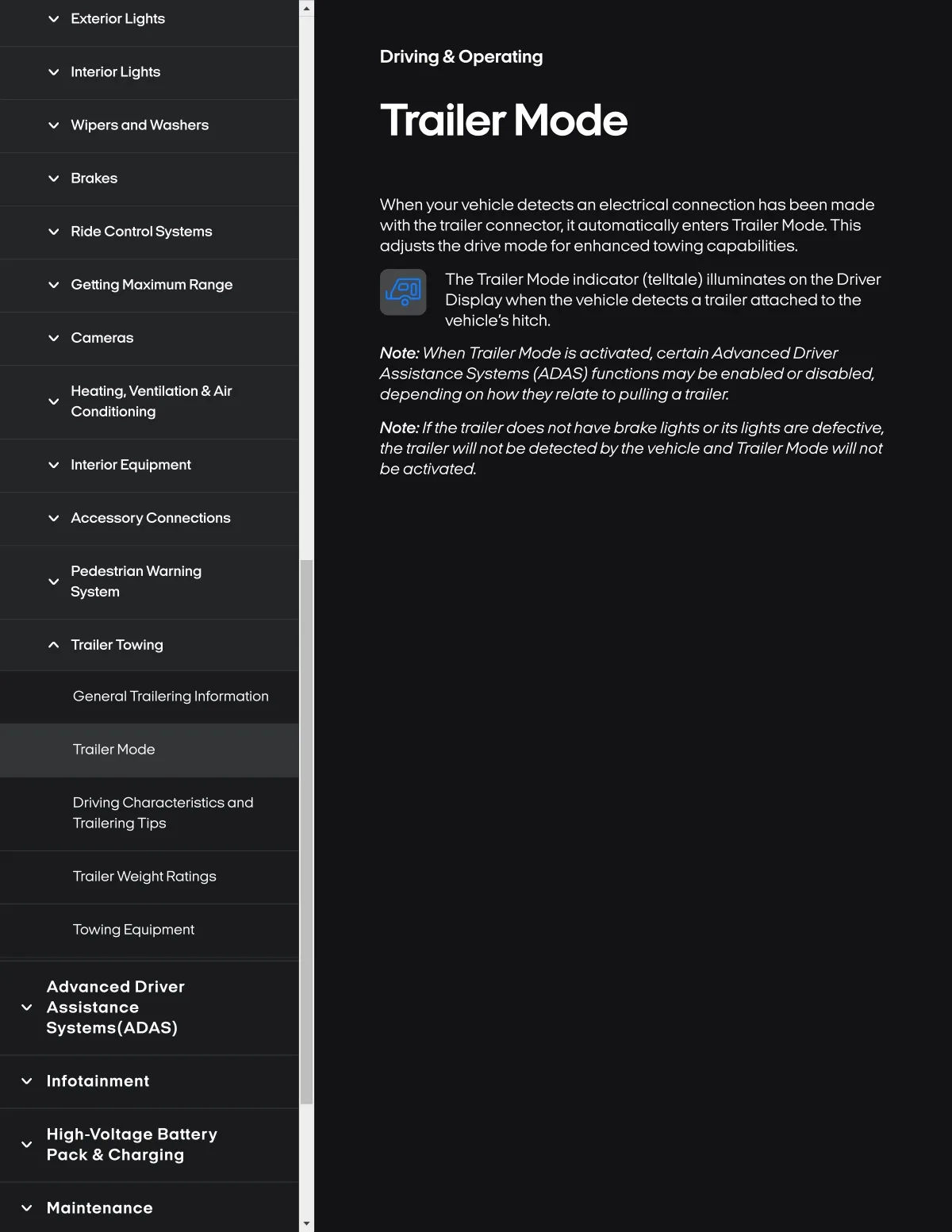 Fisker Ocean manual PDF page 211