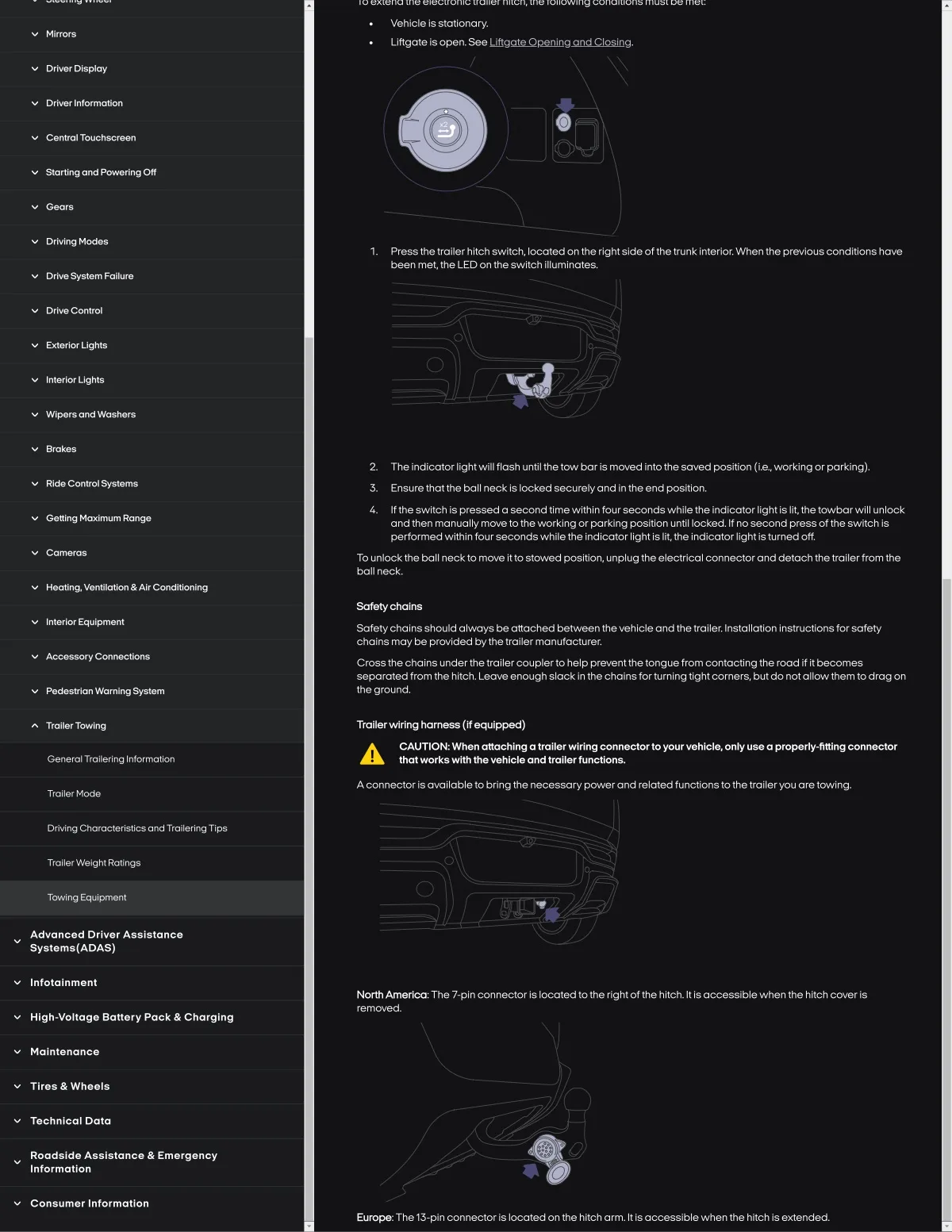 Fisker Ocean manual PDF page 216