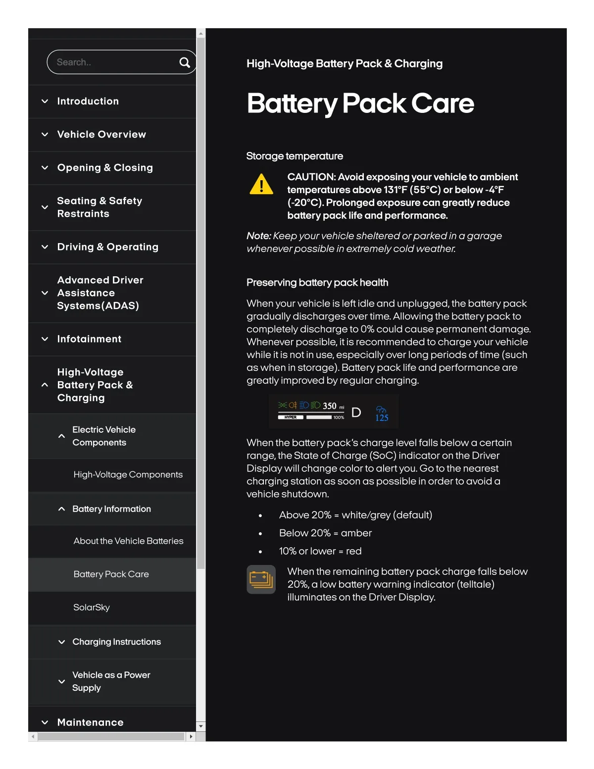 Fisker Ocean manual PDF page 270