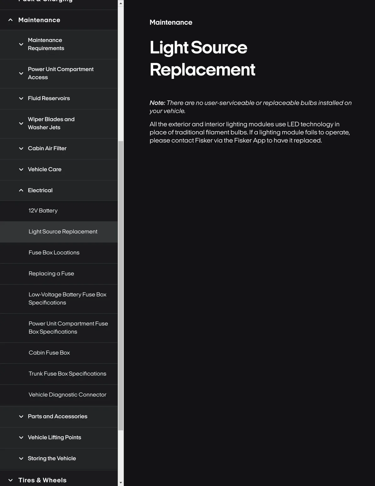 Fisker Ocean manual PDF page 306