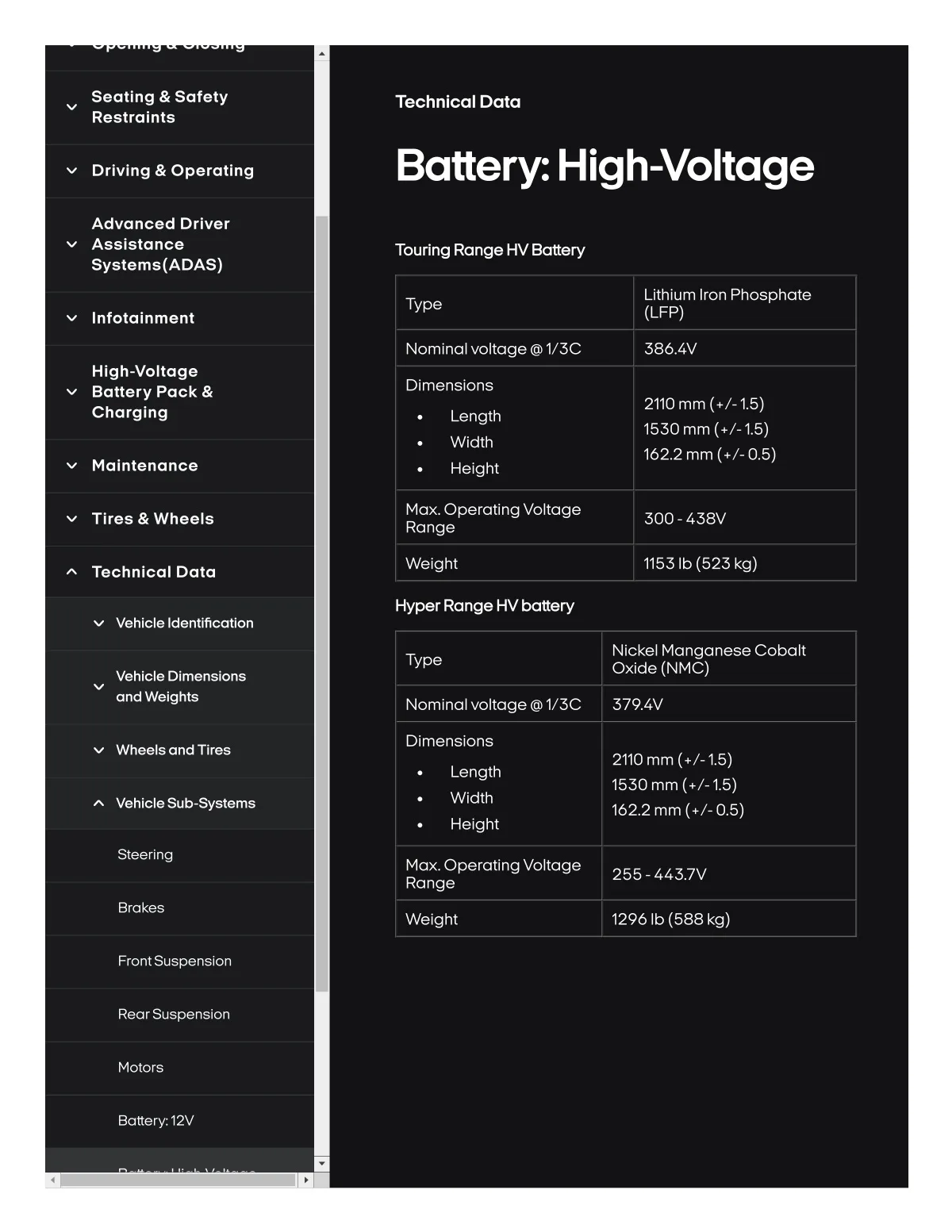 Fisker Ocean manual PDF page 355