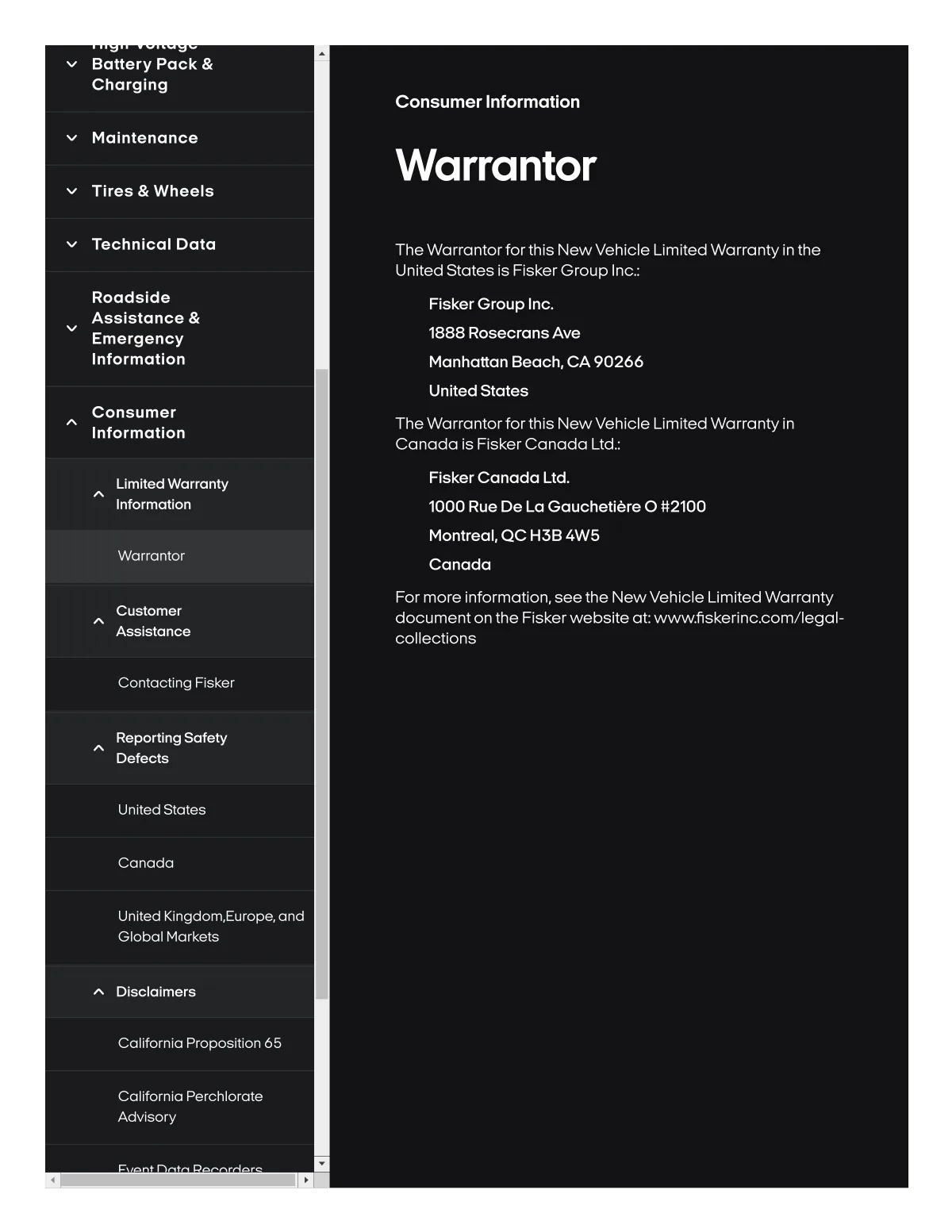 Fisker Ocean manual PDF page 370